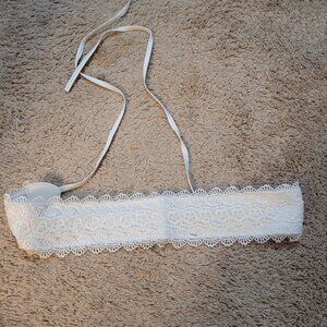 Adjustable White Lace Belt